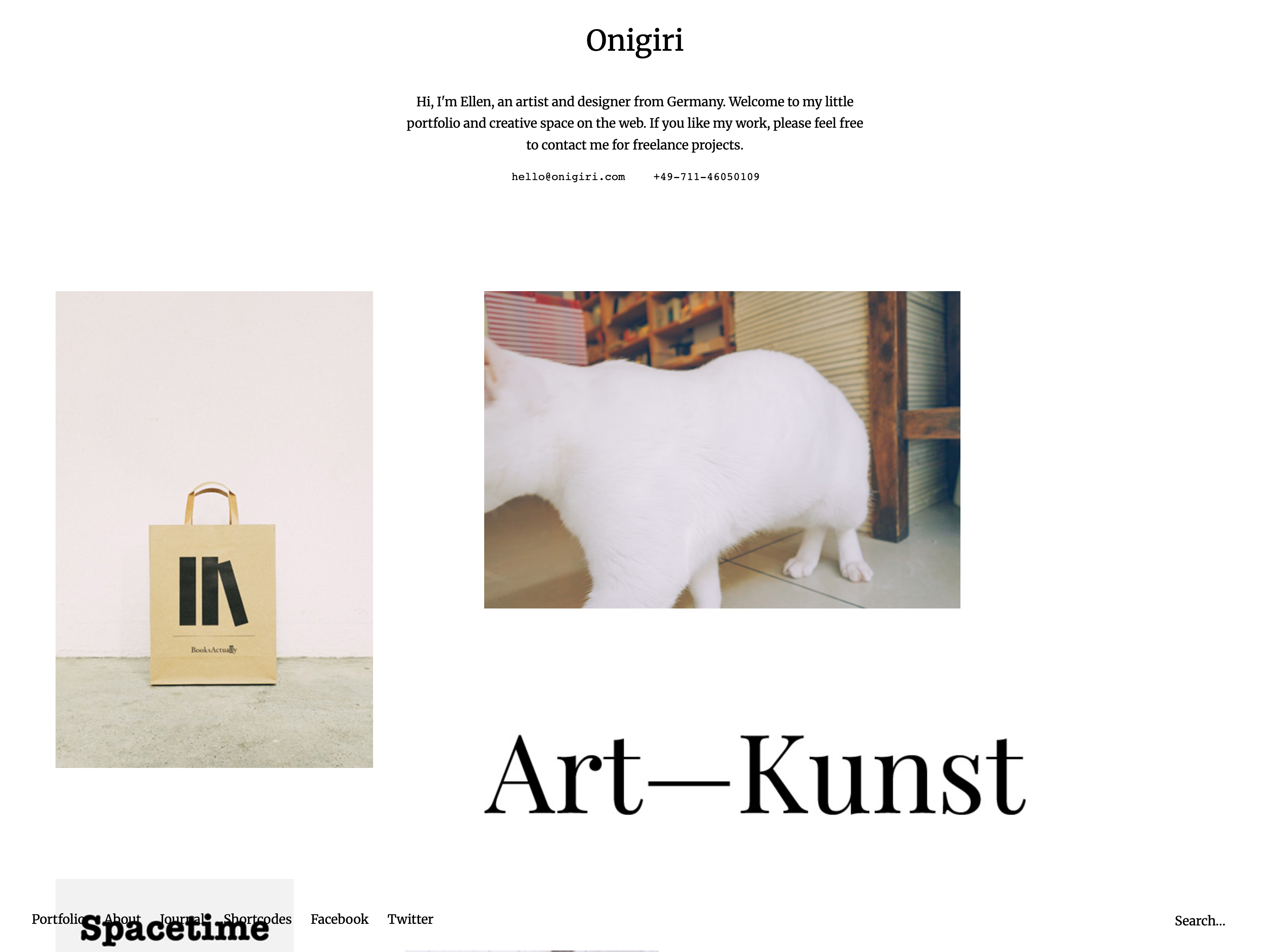 Onigiri WordPress-Theme für Portfolios
