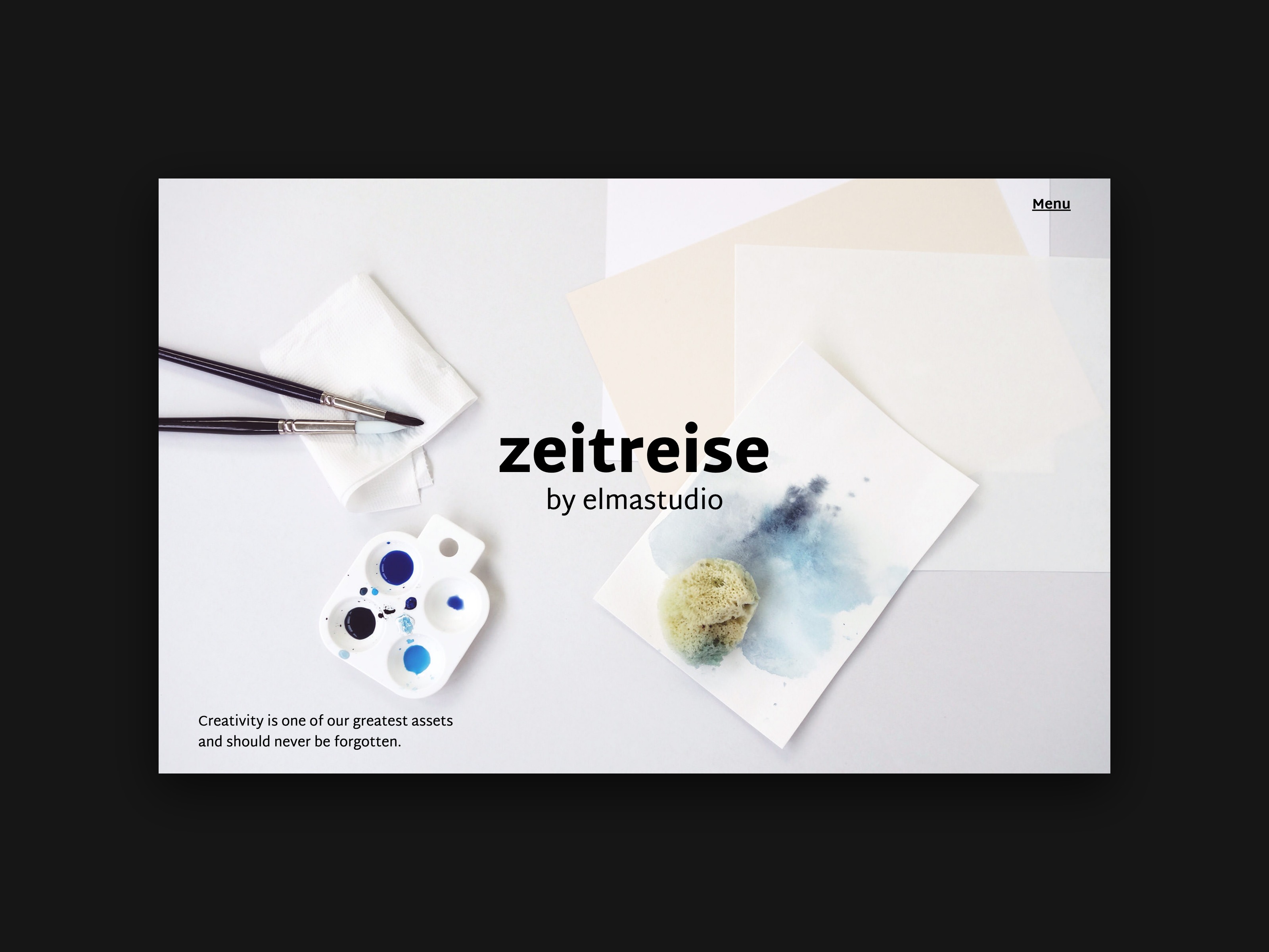 Der Header des Zeitreise Themes